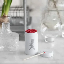 Bote de cerillas Solstickan 100-pack, Blanco