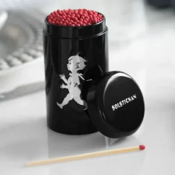 Bote de cerillas Solstickan 100-pack, Negro