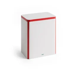 Bote Tin Container large, Off white-red