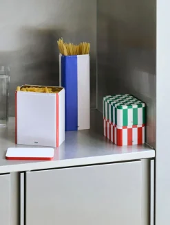 Bote Tin Container medium, Black-off white