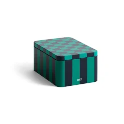 Bote Tin Container small, Green-dark blue