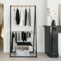 Burro para ropa Linn, grande, Negro