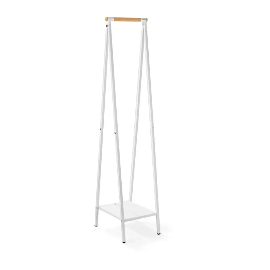 Burro para ropa Linn perchero compacto, Blanco