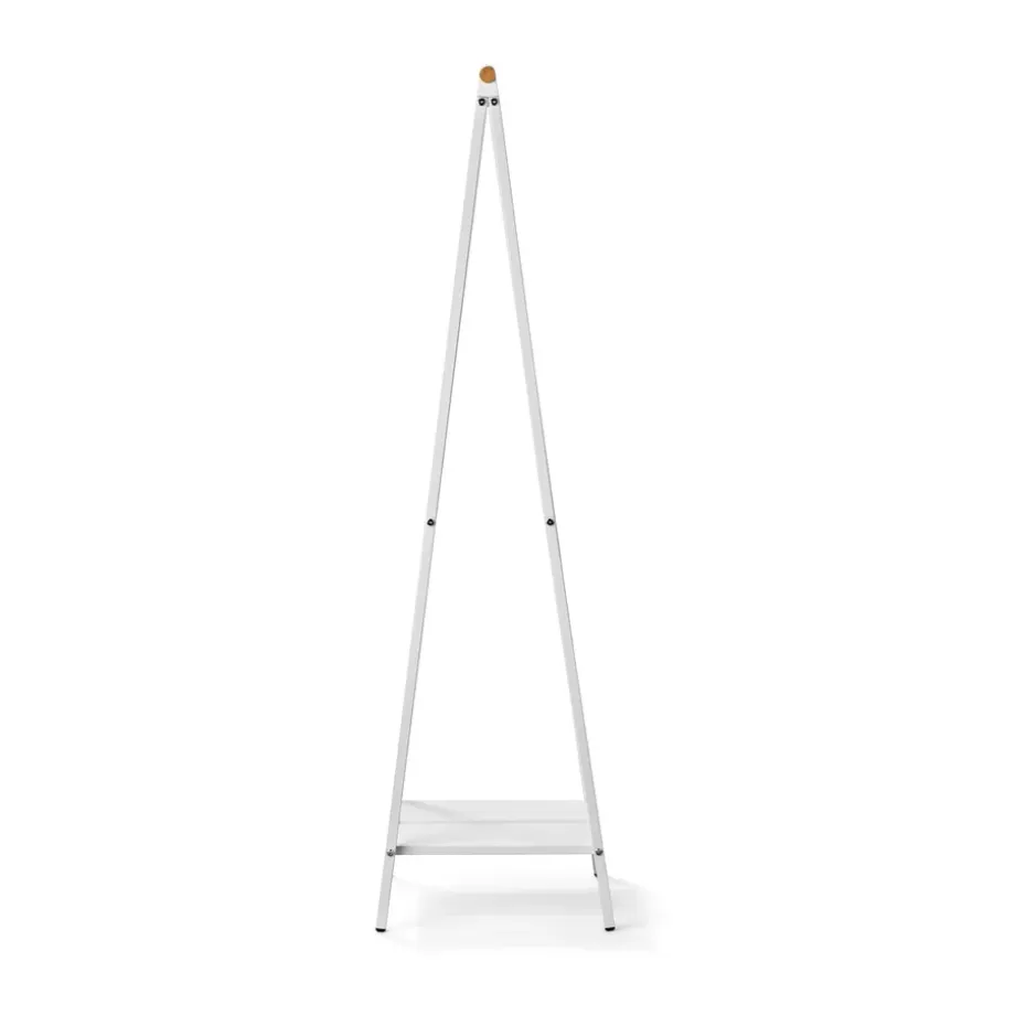 Burro para ropa Linn perchero compacto, Blanco