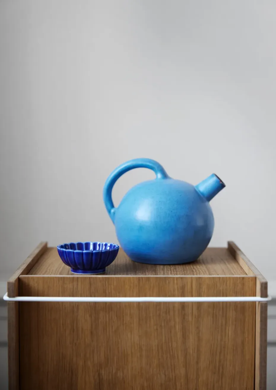 Caja de almacenaje de roble 33x60 cm, Wood, white