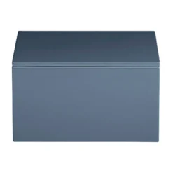Caja de almacenamiento lacada Lux 19x19x10,5 cm, Azul índigo