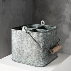 Caja de almacenamiento zinc Humdakin, 25x25 cm