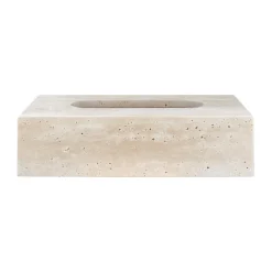 Caja de pañuelos Travertine 14x25,5 cm, Linen