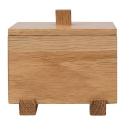 Caja Moku , Roble sin tratar, 10×11×9,5 cm