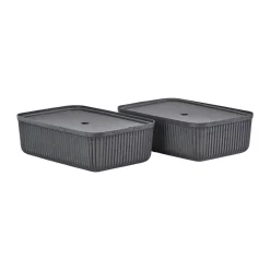 Cajas de almacenamiento Pulp 32x48 cm 2-pack, Black