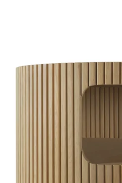 Cajonera Boomerang con cerradura, Roble, Ø45 cm