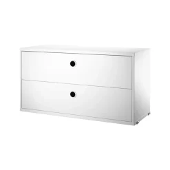 Cajonera String, Blanco, 78x30 cm