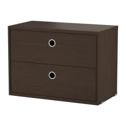 Cajonera String, Roble oscuro, 58x30 cm