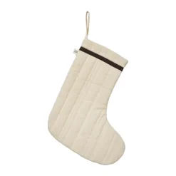 Calcetín navideño Vari quilted, Cotton-natural