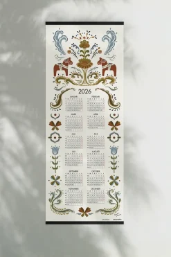 Calendario Dalahäst 2026, 35 x 90 cm