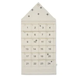 Calendario de Navidad Star casa 100 cm, Sand