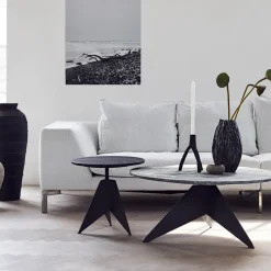 Candelabro Aion XL 22 cm, negro