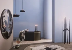 Candelabro Angui 92 cm, negro-oro