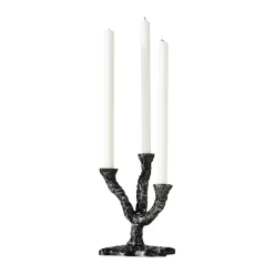 Candelabro Ava 22 cm, Gris antiguo