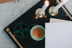 Candelabro Basso bajo, latón macizo