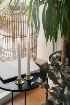 Candelabro Basso bajo, latón macizo