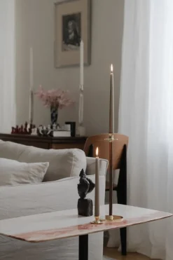 Candelabro Basso bajo, latón macizo