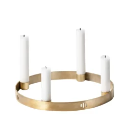 Candelabro Circle latón, pequeño