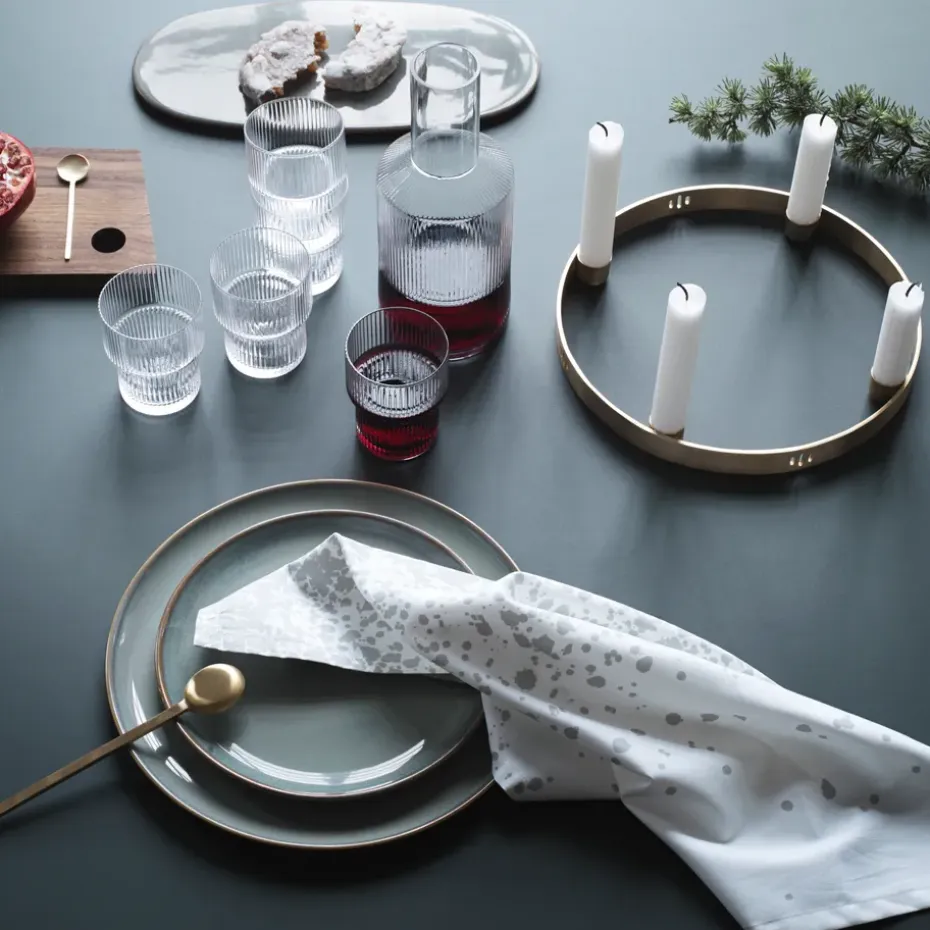 Candelabro Circle latón, pequeño