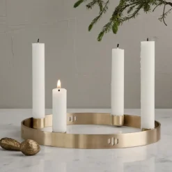 Candelabro Circle latón, pequeño