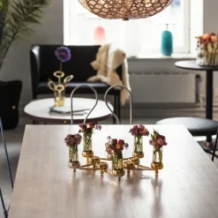 Candelabro Constella grande, latón