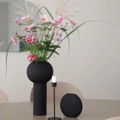 Candelabro Cooee 21 cm, negro