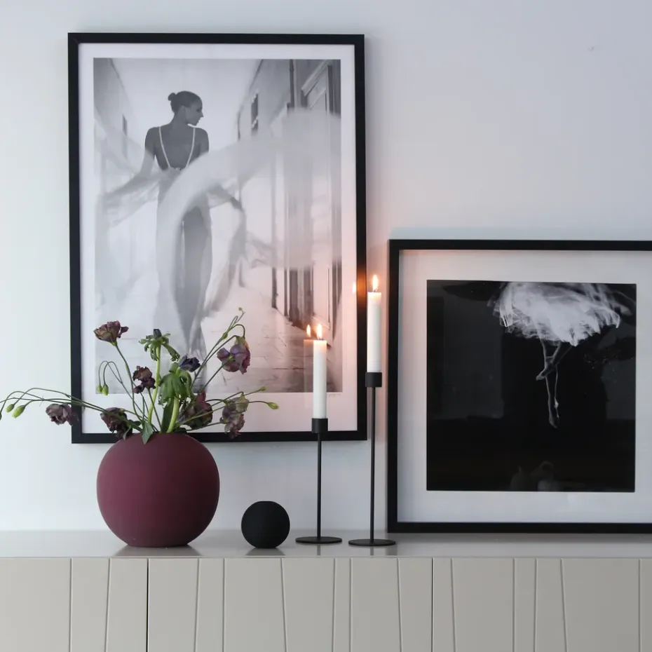 Candelabro Cooee 29 cm, negro