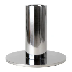 Candelabro Cooee bajo 7 cm, Acero inoxidable