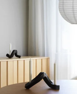 Candelabro Crooked 1, Bronce