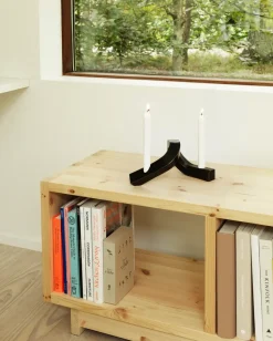 Candelabro Crooked 2, Bronce