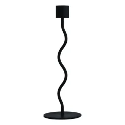Candelabro Curved 23 cm, Black