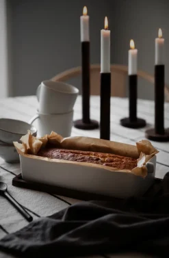 Candelabro de madera Ernst 20 cm, marrón oscuro