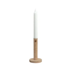 Candelabro de madera Ernst 15 cm, natural