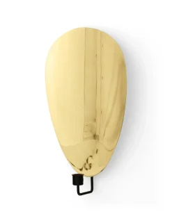 Candelabro de pared Flambeau 40 cm, Latón negro pulido