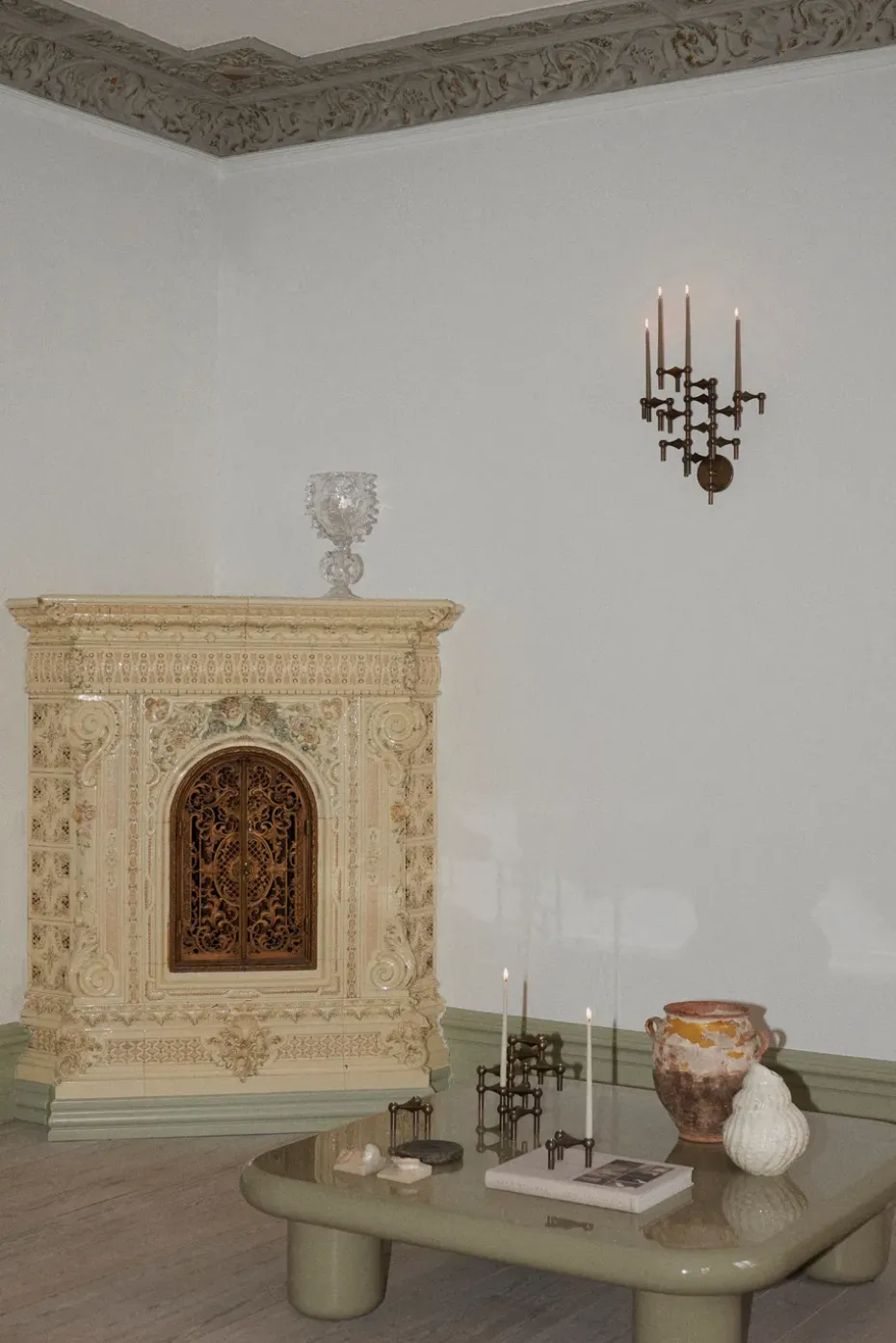 Candelabro de pared STOFF Nagel, Bronzed brass