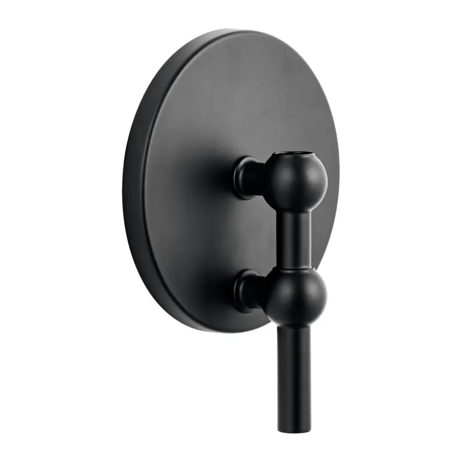 Candelabro de pared STOFF Nagel, Negro mate