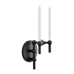 Candelabro de pared STOFF Nagel, Negro mate