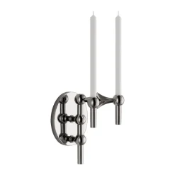 Candelabro de pared STOFF Nagel, Cromo negro