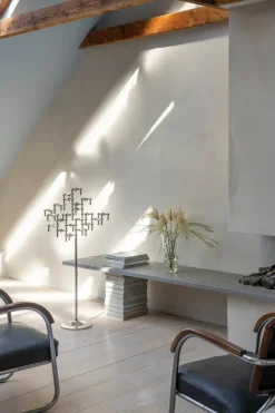 Candelabro de pie STOFF Nagel 70 cm, Chrome