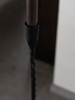 Candelabro de suelo Twist 80 cm, Negro