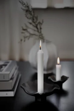 Candelabro Ernst aluminio negro, Ø9 cm