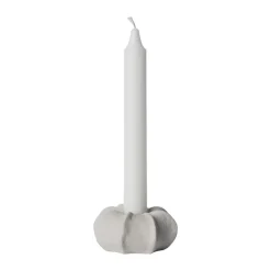 Candelabro Ernst gres Ø7,5 cm, Blanco natural