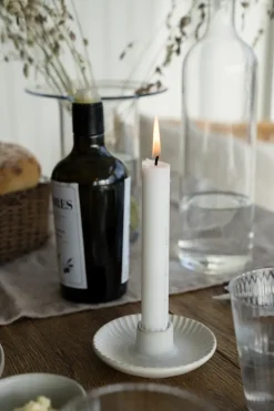 Candelabro Ernst Ø10,5x3,5 cm, Blanco