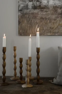 Candelabro Ernst Ø9x21 cm, Natural