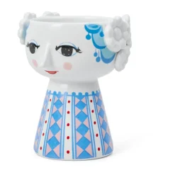 Candelabro Eva 9,5 cm, Azul oscuro